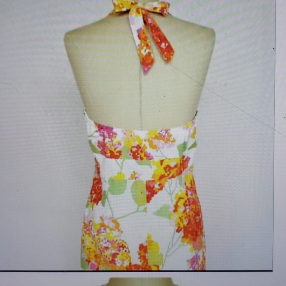 LADIES BODEN FLORAL HALTER DRESS SZ 6 - Picture 16 of 16